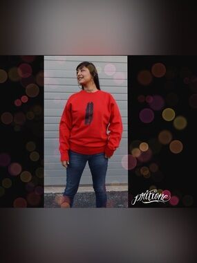 Silhouette Pritione Red Crewneck Sweatshirt -